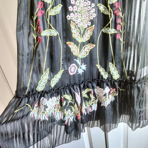 Beaded and Embroidered Not So Serious Dress from Anthropologie - Picture 3 of 16